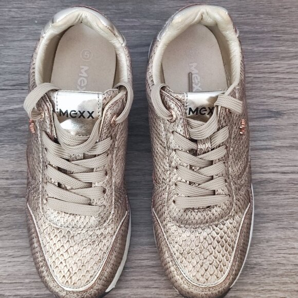 Mexx sneakers women's size 5 gold colour - Picture 4 of 14